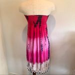 Ravinya pink swim strapless cover up S Photo 1