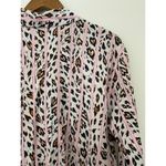 Victoria's Secret Victoria Secret Long Sleeve Button Down Nightgown Sleep Dress Leopard Pink Photo 9