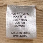 L'Academie L’Academie Fable Sweater Mock Neck Ribbed Balloon Sleeve Cream Wool XXS Classic Photo 9