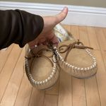 Minnetonka  Petra Trapper Tie Moccasin Slipper Shoe Fur Lined Size 8 New NWT Photo 6