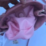 Maje  Mini Pink Suede Fringe Shoulder Bag Photo 7