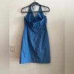 Gap  Women’s Size 10 Blue Halter Dress Cotton Spandex Blend NWOT Photo 3