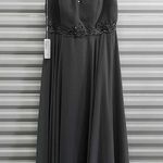 JJ's House Dress Women's Size 18W Gray Embroidered Sequin Formal Maxi Photo 0