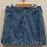 Free People A-Line Zip Denim Mini Skirt Photo 0