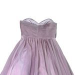Birdy Grey Strapless Chiffon Dress Gown Full Skirt Purple Size Small Women's Photo 6