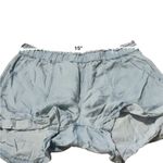 Aerie  Chambray Blue Elasticized Waist High‎ Rise Shorts Sz M Photo 6