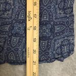 Petite Sophisticate Size 8Long Sleeve Rayon Blue Button Down Womens Blouse Photo 4