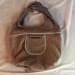 CYNTHIA VINCENT Brown Suede Hobo Bag. Grommets. Vintage ✩ Photo 10