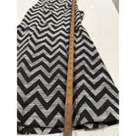 Charming Charlie NWT Women’s Dress Black White‎ Chevron Zigzag Small  A-Line Photo 5