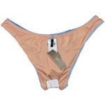 J.Crew Curved-waist cheeky bikini bottom in Blue Mist S NWT Photo 3