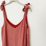 [NAF NAF] Coral Animal Print Shoulder Bow Strap Sleeveless Blouse Size Small S Pink Photo 3