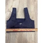 Gymshark  ADAPT FLECK SPORTS BRA Seamless Navy Blue Square Neck Size L Photo 3