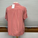 Heyson NWT Dusty Rose Linen Blend Faux Wrap Top Size Small Pink Photo 5