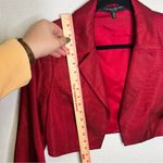 Carmen Marc Valvo Carmen Marc‎ Valvo | Red Maroon 8 Blazer Jacket Coat Photo 6