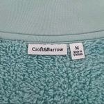 Croft & Barrow Iced Turquoise Blue Fuzzy Fleece Button Up Vest M Photo 9