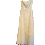 BCBG Maxazria cream tiered tile tule maxi wedding gown special occasion formal Photo 4