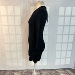 IRO Aurora black ribbed one sleeve bodycon mini dress size xs Photo 7