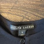Ralph Lauren  Black Label Black Wool Long Tunic Sweater Top Keyhole Neck Size XL Photo 4