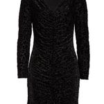 Fraîche by J. Long Velvet Animal Print Dress Long Sleeve Mini Size S NWT Photo 1