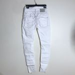 One Teaspoon  Hoodlums mid waist stretched fitted bow leg white jeans size 27 Photo 7