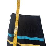 Jillian Nicole Striped Colorful 3/4 Sleeve Cardigan Sweater XL Rainbow Bright Black Photo 7