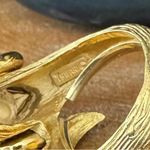 Trifari Vintage Crown 1969 Ram Ring "Something Wild" Collection Gold Tone 7" Photo 7