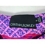 Cynthia Rowley Dress S Boho Tribal Aztec Print Hi Low Maxi Festival Resort Beach Photo 2