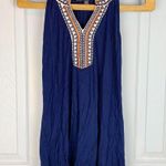 Blue Patterned Tank Top Photo 0