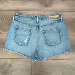 GRLFRND  Cindy Button-Fly Distressed Blue Jean‎ Cut Off Shorts Size 28 Photo 2