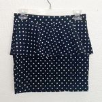 Forever 21  Polka Dot Peplum Bodycon Mini Skirt Photo 0