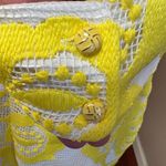Maeve  by Anthropologie NWT Yellow Embroidered Lace Mini Dress Size 6 Photo 5
