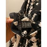 Apostrophe  Black And White Halter Neck Tie Neck Backless Dress Size Medium Photo 4