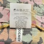 Charlie Holiday Indie Shirt Women's 6 Multicolor Abstract Floral Short Sleeve Photo 6