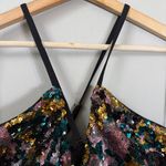 Dress the Population  Amiya Sequin Bodycon Mini Dress Women Large Multi Party NWT Photo 6