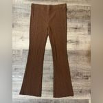 Vince  Ribbed Flare Pants in Brown Photo 2