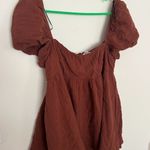 Princess Polly  Lorna Gauze Romper Brown Size 10 Photo 2