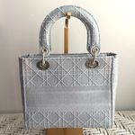 Dior Christian  Lady D-Lite Bag Cannage Embroidered Canvas Medium Photo 1