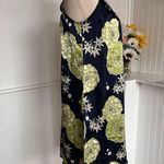 Jonathan Martin Blue & Green Floral Shift Dress Photo 3