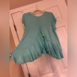 Lauren James  Aqua Short Sleeve Top Photo 3