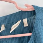 Soft Surroundings Tunic Top Size Large NWOT Oceo Gauze Mallard Blue 3/4 Sleeve Photo 2