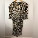 Diane Von Furstenberg  Martina Shirred Waist Animal Print Midi Dress Size 6 Photo 5