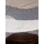 THML   Large Stripes Floral Embroidered Print Halter Tassel Lined Dress Photo 7