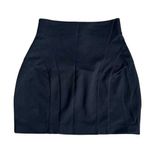 Acne Studios  Black Mini Skirt Womens Designer Full Zip Back Size 40 Designer Photo 0