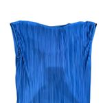 Atlein x RTR Plisse Midi Dress in Blue, Size S Blue Photo 4