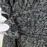 Jessica Simpson Boucle Wool Blend Fit Flare Bell Sleeve Coat Jacket Sz MD Black Photo 14