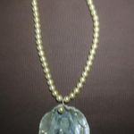 Women's Vintage Oyster Shell ? Faux Pearl Costume Necklace Photo 1
