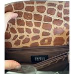 Arnold Palmer Vintage Leather Tote Bag Brown Croc Embossed Purse‎ Braided Straps Photo 9