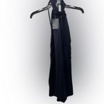 Nonchalant Label Auden Mini Dress Halter Neck Strappy Back Satin Black Size S Photo 1