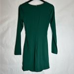 Princess Polly NWT  Remine Long Sleeve Mini Dress Green Cut Out Front US Size 8 Photo 7