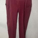 Lululemon Maroon Swift Speed High Rise Tight 25" Athletic Leggings Side Pocket 6 Photo 0